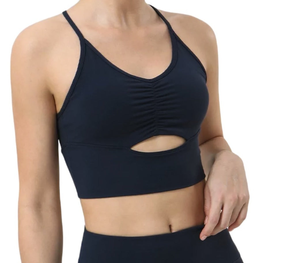 Sport Bras for Women Lette Teens Low Triangle V Neck Front Button